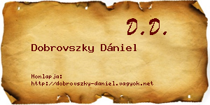 Dobrovszky Dániel névjegykártya