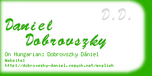 daniel dobrovszky business card