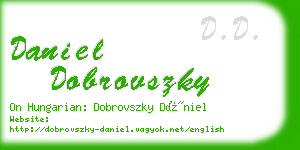 daniel dobrovszky business card
